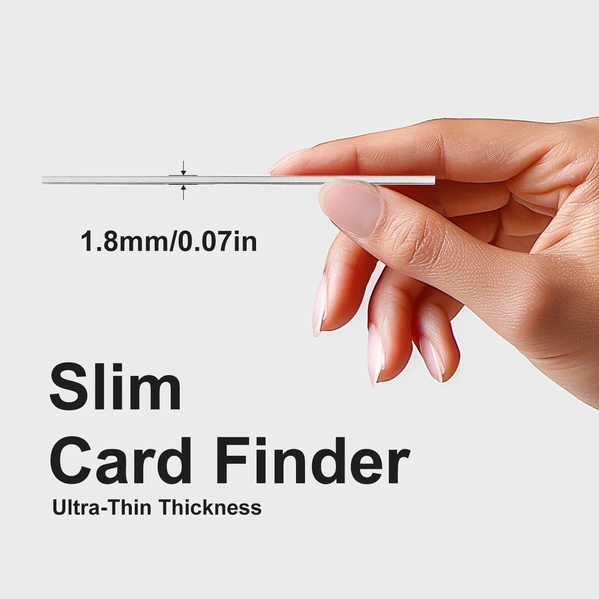 Ultra-thin Smart Track Card Wallet Tracker Phone Finder Works with Apple Find My