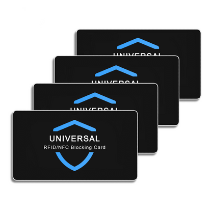 FORTIVUE 4x RFID Blocking Cards - Bank card, ID, Personal info Protector.