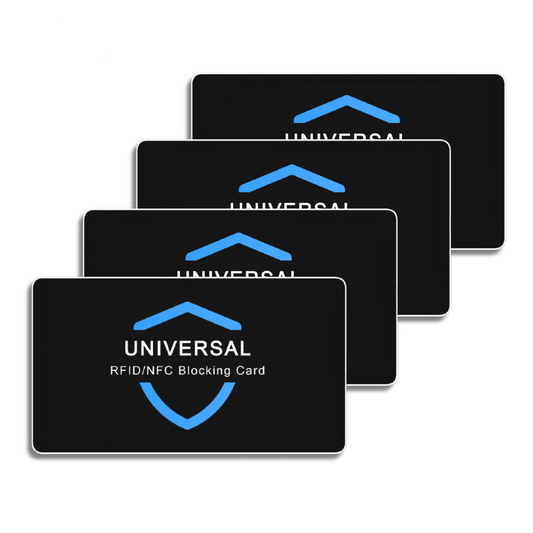 FORTIVUE 4x RFID Blocking Cards - Bank card, ID, Personal info Protector.
