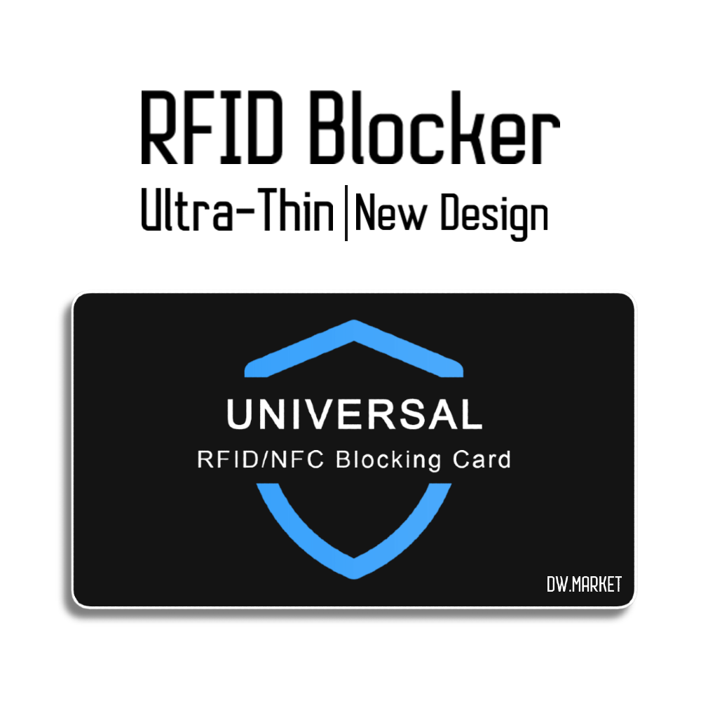 4x  RFID Blocking Cards - Credit Debit Card Protector Bank Wallet Blocker Safe ✅