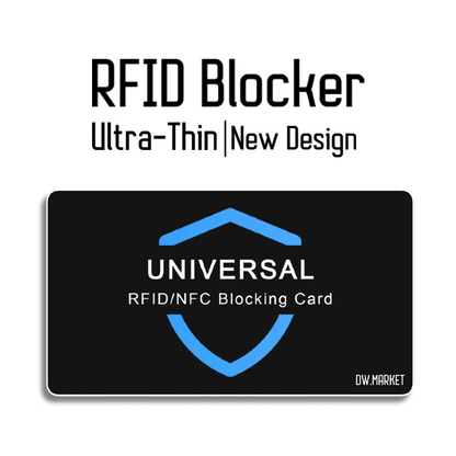 4x  RFID Blocking Cards - Credit Debit Card Protector Bank Wallet Blocker Safe ✅