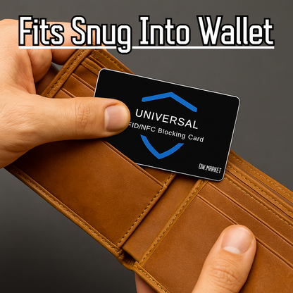 4x  RFID Blocking Cards - Credit Debit Card Protector Bank Wallet Blocker Safe ✅